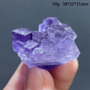 천연 원석 매트릭스 자수정 형석 크리스탈 클러스터 광물 표본 - 치유 석영 암석 홈 장식 수집