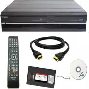도시바 VHS와 DVD 레코더 VCR 콤보(원격 HDMI 포함)