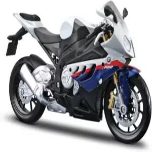 마이스토 1/12 BMW S1000Rr 오토바이 화이트/레드/블루 멀티
