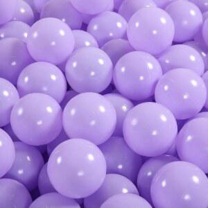 heopeis 볼풀 볼 - 7cm(2.75인치) 플라스틱 무독성 프리 플레이 놀이 생일 어린이 퍼플) 공, (라이트 100개. bpa 프탈레이트 텐트, 풀 파티