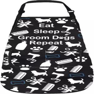 개 미용사 앞치마 애완동물 미용 선물 포켓독 미용실 스타일리스트