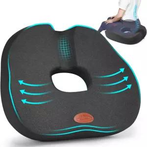 도넛 베개 꼬리뼈 쿠션 두 개의 혹이 있는 치질 산후 임신을 위한 L 사이즈 그레이