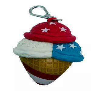 배스 앤 바디 별이 달린 빨간색 흰색 파란색 스크림 콘 포켓백 핸드 새니처 홀더