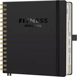 운동 일지 여성 및 남성을 위한 피트니스 저널 A5 로그 트래커는 목표 캘린더 체중 감량 다이어트 훈련