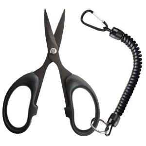 JOINPAYA 낚시용 가위 소형 라인 커터 티타늄 도금 내구성이 뛰어난 날카로운 칼날 뜨개실 사용 가능 야외 낚시 장비 휴대가 편리한 아웃도어용 낚시용품