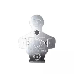 비비탄 사격과녁 표적지 게임장 연습용 스테인리스 타겟 금속 철제 실버