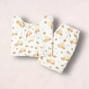 스파오-망곰 망그러진곰 셔링 여성파자마