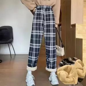 [로즈엘리]후끈후끈 융털기모 체크바지 6컬러 2026