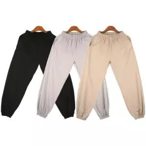 ONM 빅사이즈 일자 면 여자바지 스판 루즈핏 면바지