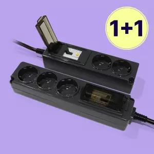 국산 누전차단 고용량 멀티탭 2구 3구 1.5m 3m 에어컨 냉장고 대형가전용