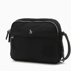 [NS홈쇼핑][헤지스ACC] HJBA6E710BK 아이코닉 나일론 로고 지퍼 크로스백[35383303]