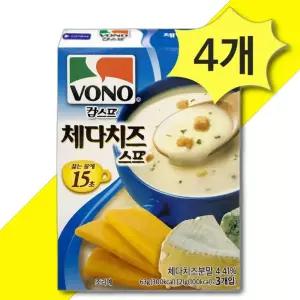 보노 컵스프 체다치즈스프 63g x 4개 아침대용