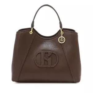 [헤지스](대구신세계)버건디 로고장식 가죽 토트백 HIBA6E511D2