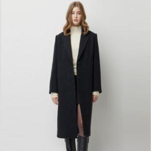 [AK플라자] [시슬리] 트윌 싱글 투버튼 롱 코트sact83561