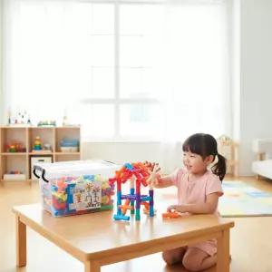 유아 창의력 발달 파이프 블럭 어린이 조립 놀이 교구