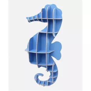 NGA DIY 해마 동물모형 선반 책장 137x54cm 블루 아이방책장 예쁜책꽂이