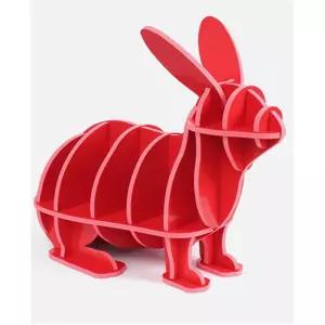 NGA DIY 토끼 동물모형 선반 책장 73x66cm 레드 아동책장