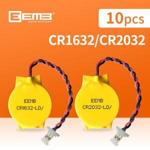 10PCS CMOS 배터리 CR2032 CR1632 플러그 포함, 마더보드 LenovoThinkPad Dell 노트북 교체