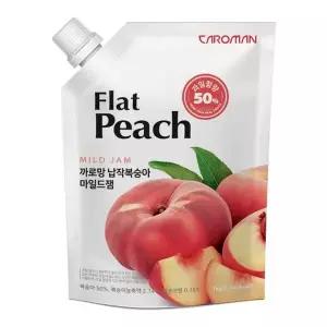 까로망 납작복숭아 마일드잼 1kg 탕비실 가성비