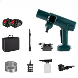 휴대용 전기 물총 세척기 무선 자동차 충전식 리튬 배터리 고압