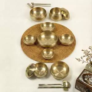 국내산 경복 이중 티타늄 2인 반상기 선물세트17P 티타늄그릇세트 전통식기 2인 기본세트 혼수 예단그릇