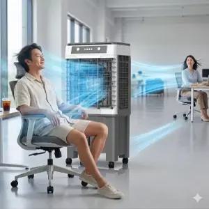 대형 냉풍기 이동식 공업용 축사 창고 공장 산업용 에어쿨러 업소용 사무실