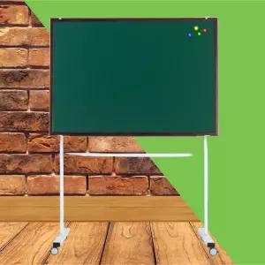 이동식 물칠판 붙이는자석칠판 워터 초크 90x150 월넛