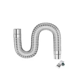 프리미엄 기름보일러연통 배기통 배관 배연 스테인레스 닥트호스 클래식모델 5cm 길이1m