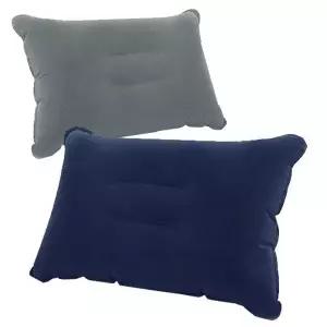 [콩심팥심]휴대용 사각에어풍선 캠핑 여행용목베개