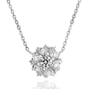 1부 랩 그로운 다이아몬드 다이아 목걸이 프로포즈 바게트컷 플라워