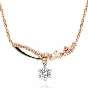 2부 랩 그로운 다이아몬드 다이아 목걸이 프로포즈 로망스