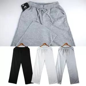 배기팬츠 빅사이즈 밴딩 여성바지 면 일자 긴바지