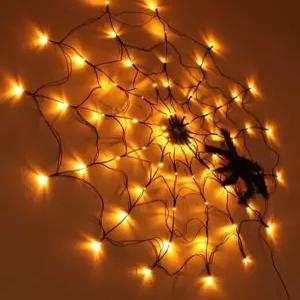 거미 조명 할로윈 꾸미기 거미줄 파티 인테리어 무드등 벽걸이 실내외 장식 스파이더 램프