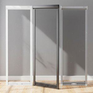 창문 롤방충망 400x1400 방충망틀교체 접이식시공 자바라설치