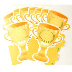 유치원 축하 종이 트로피 무제 10개입 1P 우승 상장 만들기 졸업식 칭찬