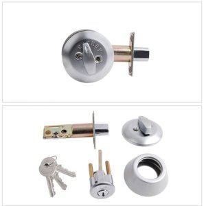 목재 여닫이문 열쇠 자물쇠 보조 잠금장치 데드볼트