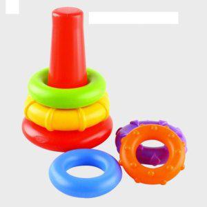 영유아 장난감 집중력 놀이 완구 던지는 오색 링쌓기