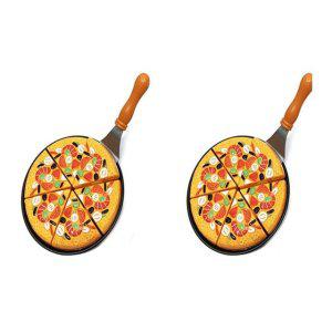 소꿉 장난감 피자 썰기 자르기 완구 모형 2개 세트