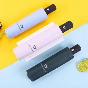 초경량 초소형 우드 그립 자동 우산 컬러 양산 여행 골프 인용 튼튼한 접이식