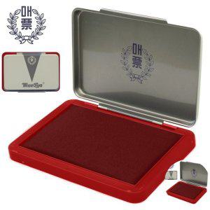 날짜스탬프 일부인 회사직인 결재도장 원형 사각 주소 문구 확인도장매표 스탬프 패드 적색