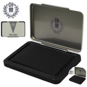 날짜스탬프 일부인 회사직인 결재도장 원형 사각 주소 문구 확인도장매표 스탬프 패드 흑색