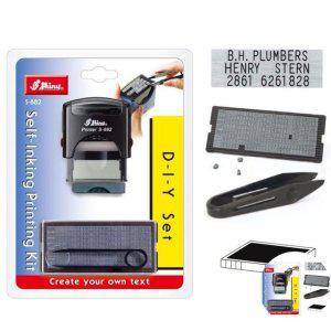 날짜스탬프 일부인 회사직인 결재도장 원형 사각 주소 문구 확인도장DIY 자동 스탬프 먹색