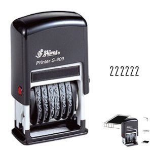 날짜스탬프 일부인 회사직인 결재도장 주소 네임 문구 자동스탬프 일부인 S409 먹색