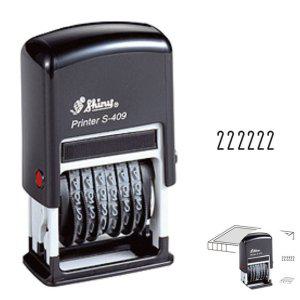 날짜스탬프 일부인 회사직인 결재도장 주소 네임 자동스탬프 일부인 S409 무지 잉크 별매
