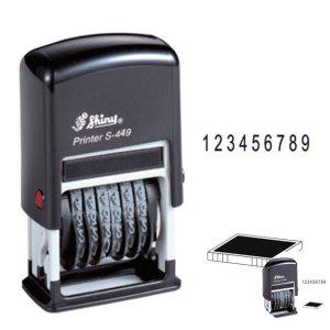 날짜스탬프 일부인 회사직인 결재도장 주소 네임 문구 자동스탬프 일부인 S449 먹색