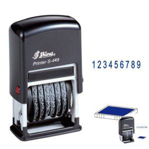 날짜스탬프 일부인 회사직인 결재도장 주소 네임 문구 자동스탬프 일부인 S449 보라색