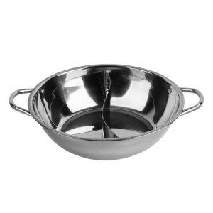 인덕션 겸용 두가지 맛 반반 냄비-28cm 훠궈용 샤브샤브 칸막이