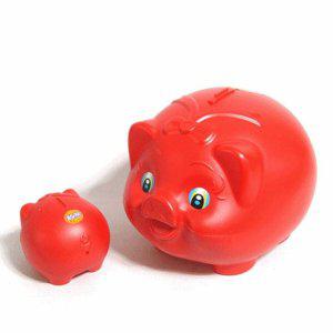 에엘저금통 탈렌트돼지저금통-(왕대빨강