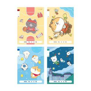 모닝글로리 1000 초등1-2무제17줄노트 10개묶음