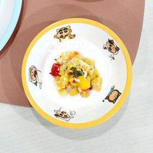 짱구 멜라민 원형 반찬기 14cm 2P 앞접시 찬기 그릇